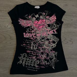 2000s emo graphic tee